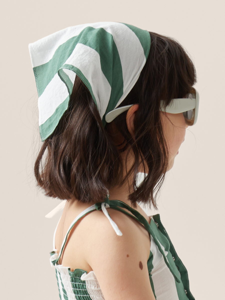 

Косынка детская Happy Baby 88226, green stripe, onesize, Белый;зеленый, 88226