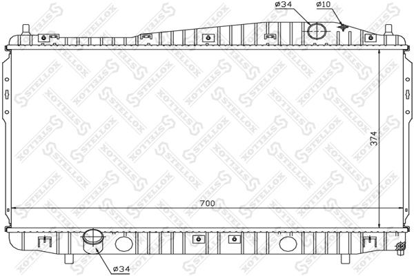

10-26913-SX_радиатор системы охлаждения АКПП Chevrolet Epica 2.0 06.06>