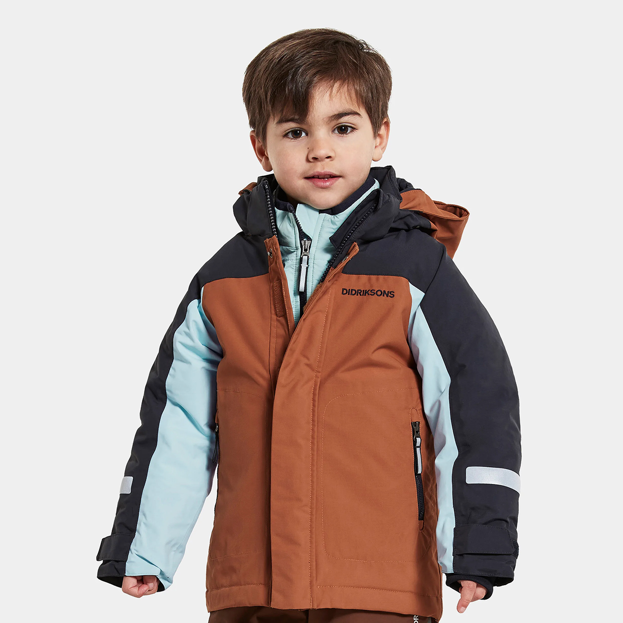 Куртка детская Didriksons, NEPTUN коричневый, 110