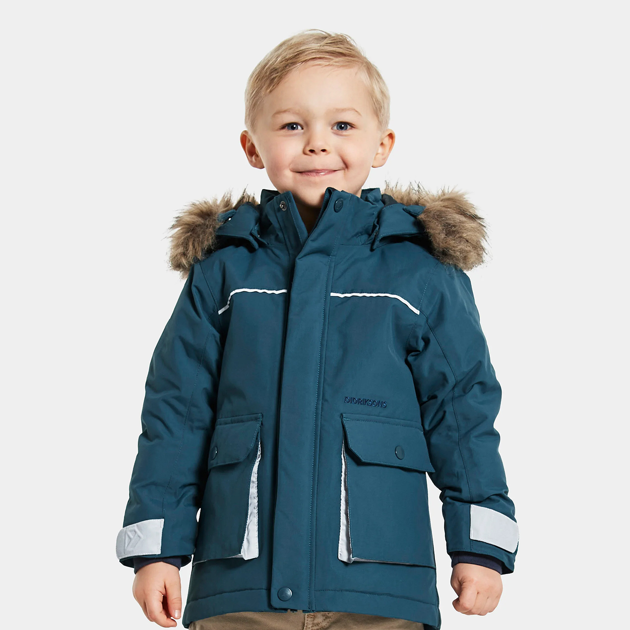 фото Парка детская didriksons, kure parka 5 бирюзовый, 122