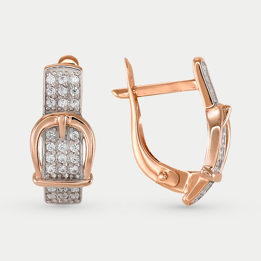 

Серьги из красного золота ДИАНА С-2349, фианит, С-2349