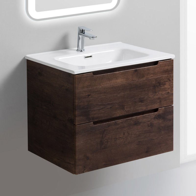 

Тумба с раковиной BelBagno Etna 80 rovere moro, Белый