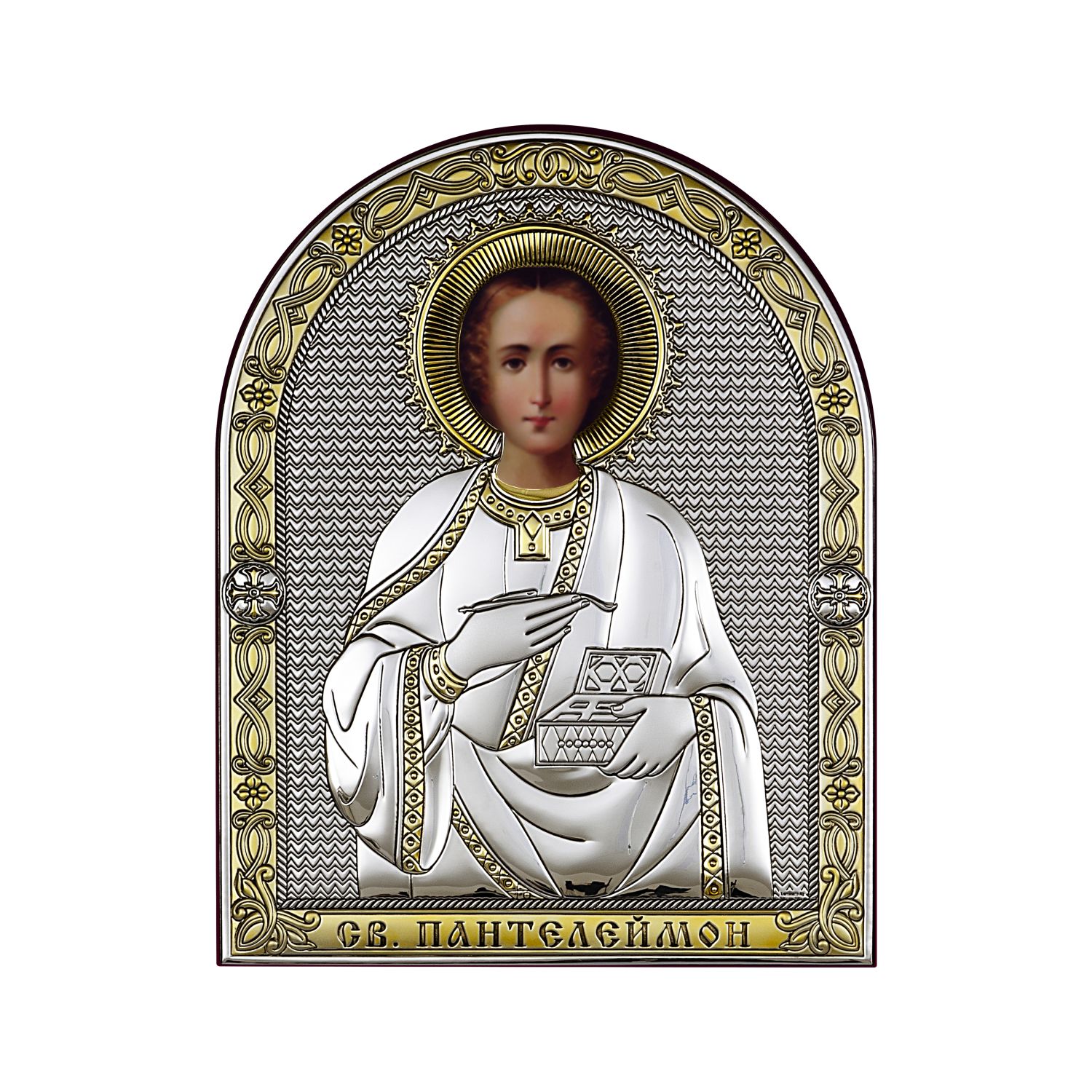 

Икона Аргента Пантелеимон 6,2x8,4, 6405/1O