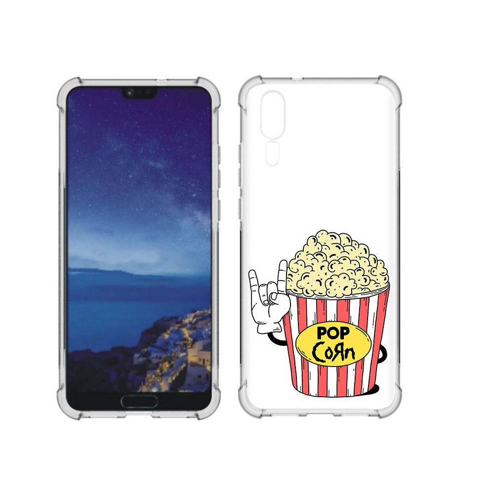 

Чехол MyPads Tocco для Huawei P20 крутой попкорн (PT108006.52.427), Прозрачный, Tocco