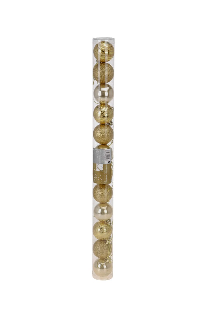 фото Набор шаров на ель koopman 5 см золотистый 12 шт. koopman international