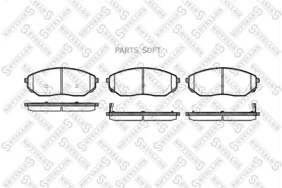 

Тормозные колодки Stellox 1052002BSX