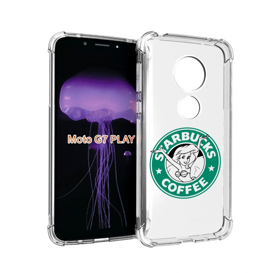 

Чехол MyPads старбакс-кофее для Motorola Moto G7 Play, Прозрачный, Tocco