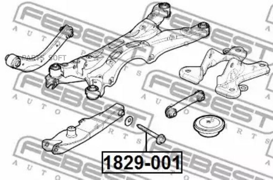 

FEBECT 1829001 1829-001_болт с эксцентриком!\Opel Vectra C 02-08