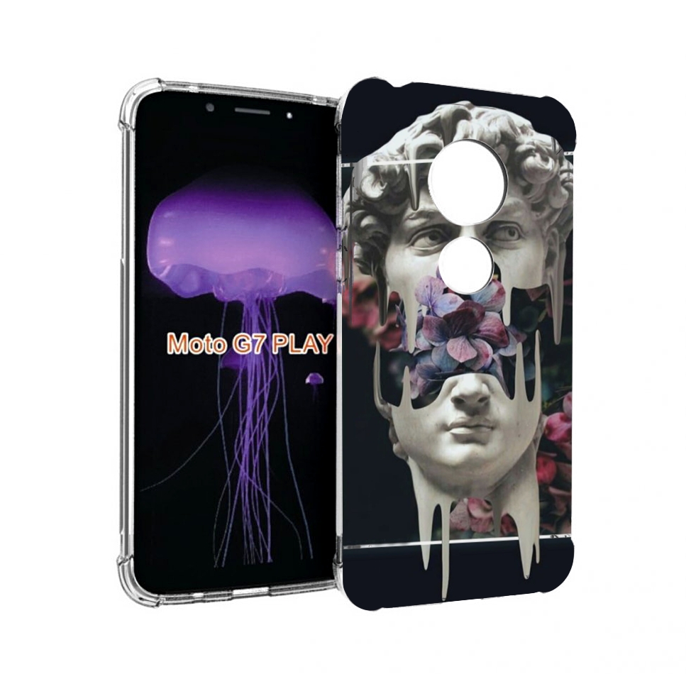 

Чехол MyPads статуя-с-цветами-внутри для Motorola Moto G7 Play, Прозрачный, Tocco