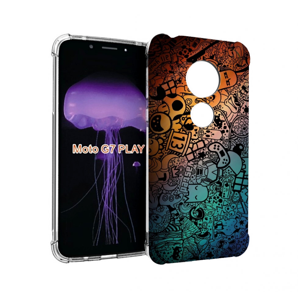 

Чехол MyPads стикеты в тени для Motorola Moto G7 Play, Прозрачный, Tocco