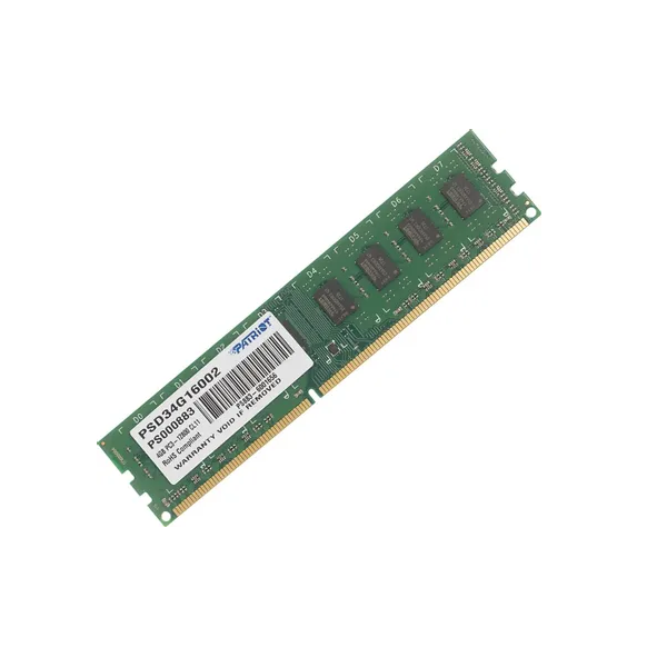 

Оперативная память PATRIOT (PSD34G16002), DDR3 1x4Gb, 1600MHz