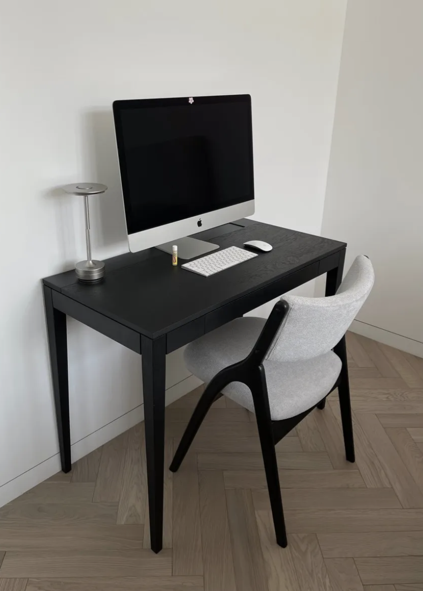 Письменный стол Gatura Imir, черный, 100х50х75 см