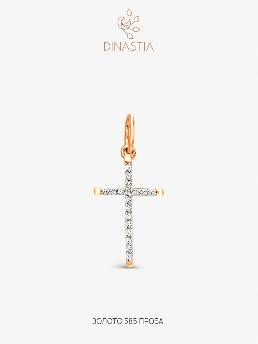 

Подвеска из золота DINASTIA.GOLD 100078, фианит, 100078