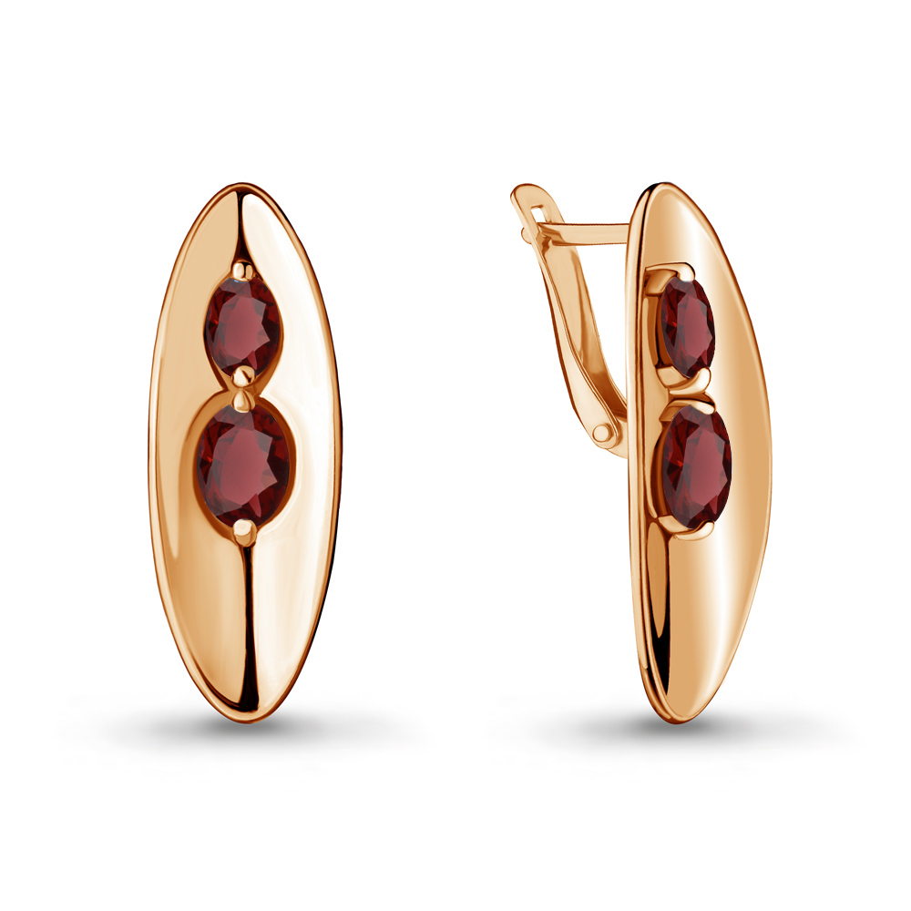 

Серьги из серебра с гранатом Aquamarine 4721803_925_з, 4721803_925_з
