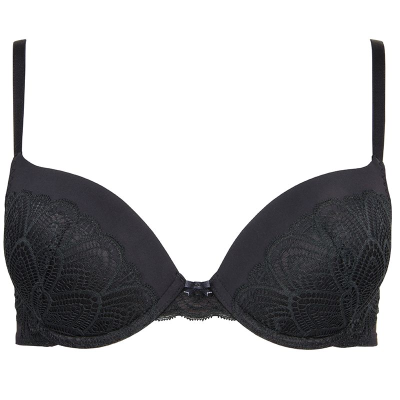 фото Кружевной бюстгальтер на косточках grace 36b черный pretty polly