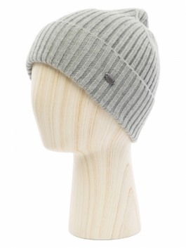 Шапка бини мужская Labbra 01-00041343 светло-серая, р. 57