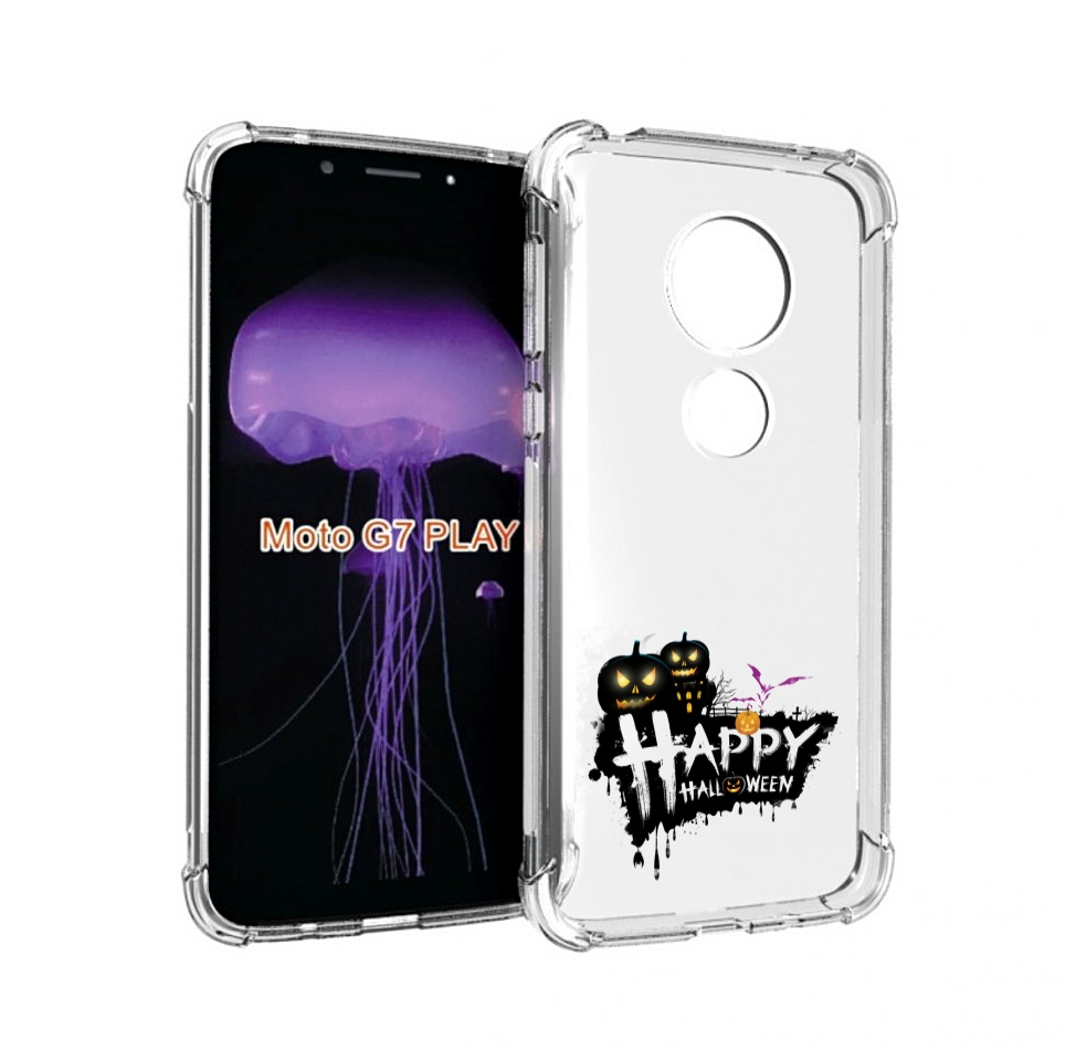 

Чехол MyPads счастливого хэллоуина для Motorola Moto G7 Play, Прозрачный, Tocco
