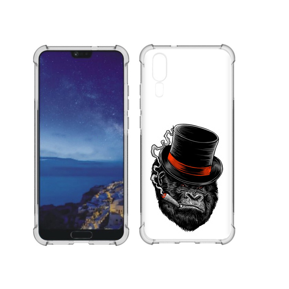 

Чехол MyPads Tocco для Huawei P20 дизайнерская горилла (PT108006.52.431), Прозрачный, Tocco