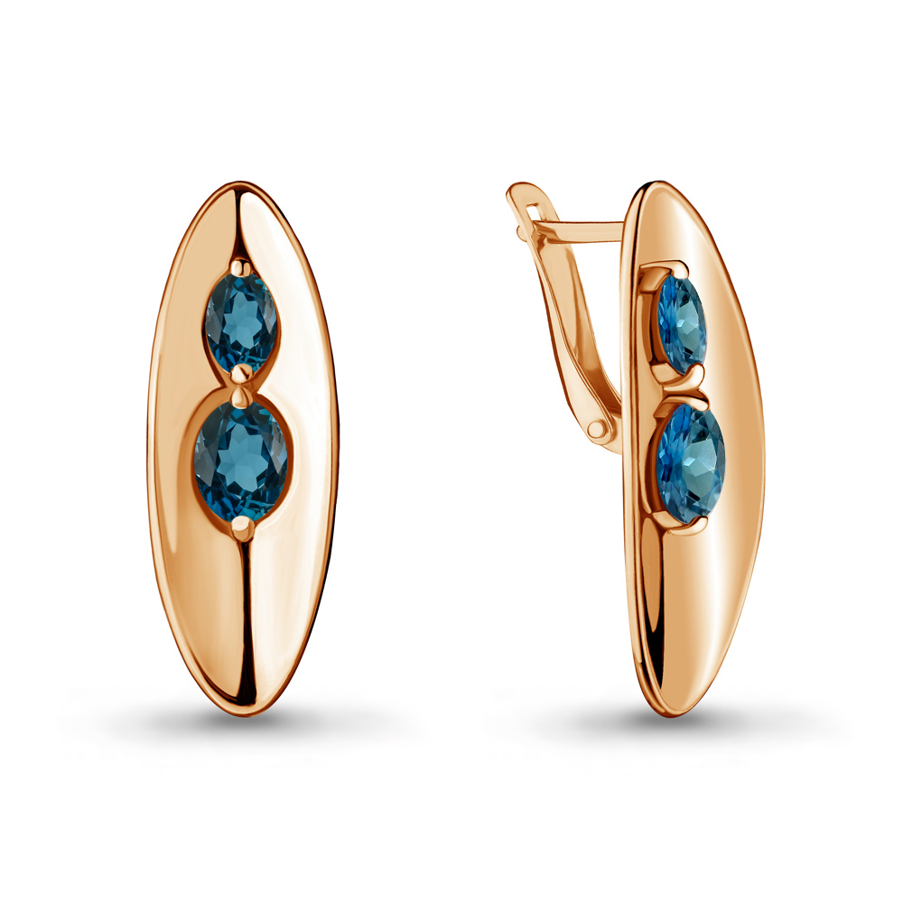 

Серьги из серебра с топазом Aquamarine 4721808_925_з, 4721808_925_з