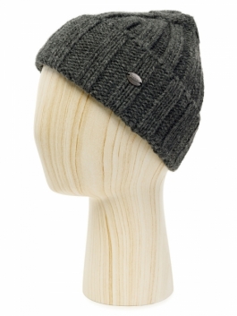 Шапка бини мужская Labbra 01-00041535 темно-серая р 57 1780₽