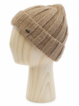 Шапка бини мужская Labbra 01-00041536 бежевая р 57 1780₽