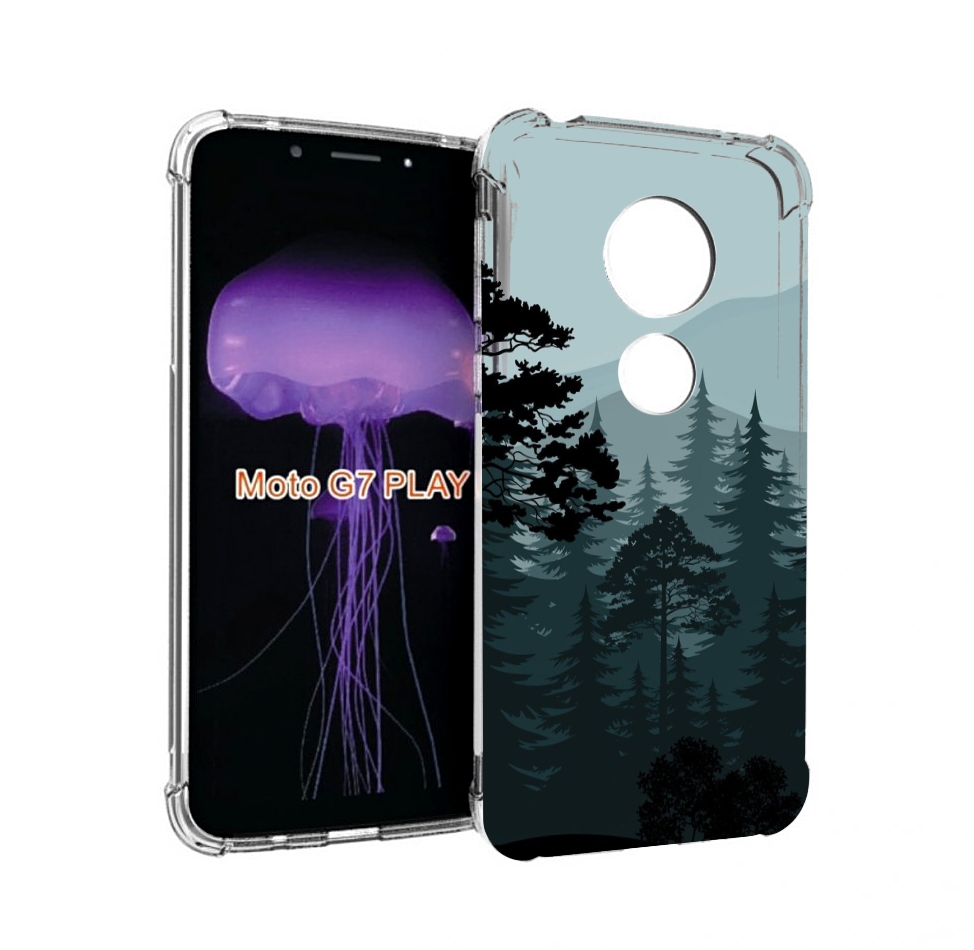 

Чехол MyPads темный лесочек для Motorola Moto G7 Play, Прозрачный, Tocco
