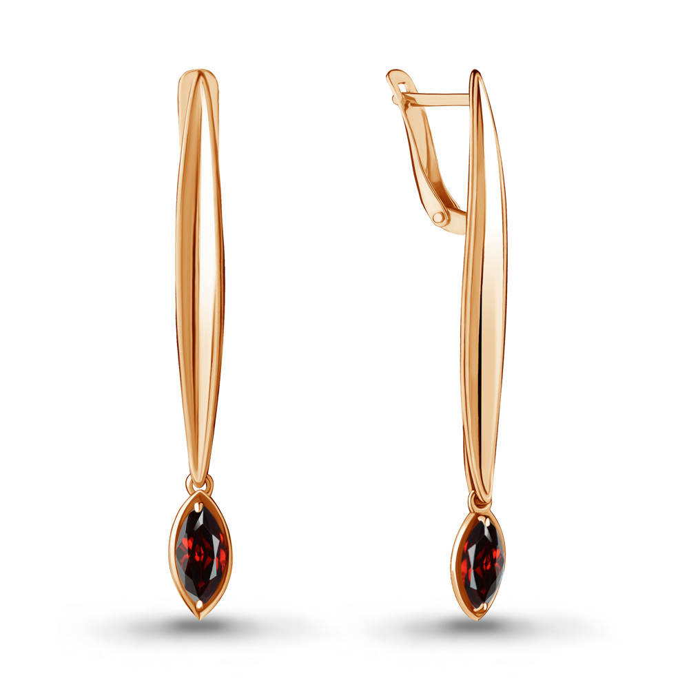

Серьги из серебра с гранатом Aquamarine 4721903_925_з, 4721903_925_з