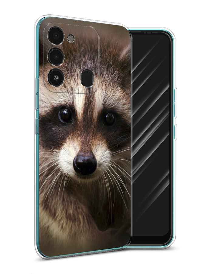 

Чехол Awog на Tecno Spark Go 2022/8С/9 "Енот", Разноцветный, 301250-1