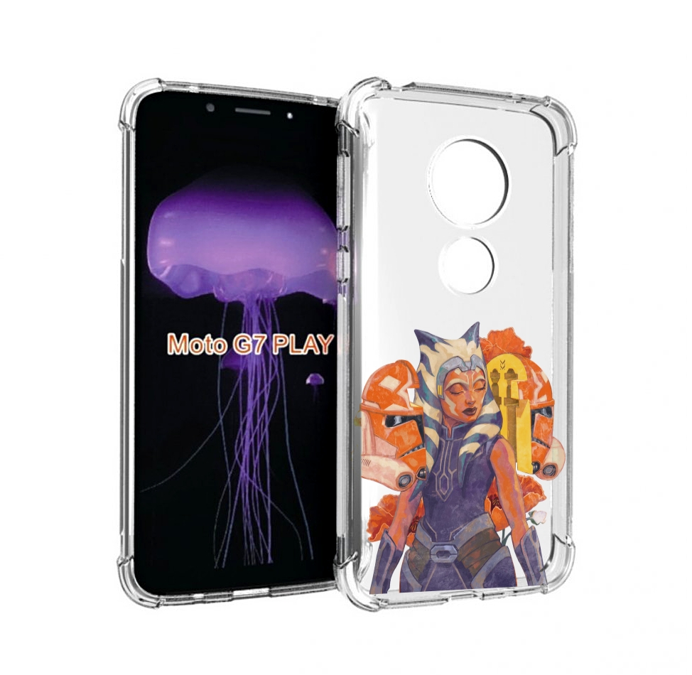 

Чехол MyPads тогрута-асока-тано для Motorola Moto G7 Play, Прозрачный, Tocco