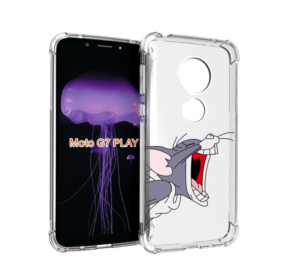 

Чехол MyPads том-голодный для Motorola Moto G7 Play, Прозрачный, Tocco