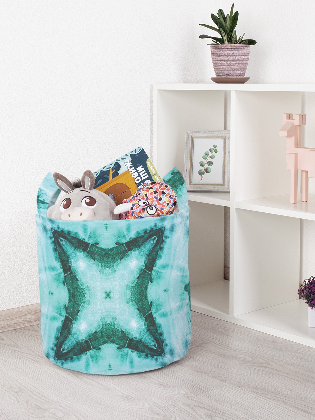 

Корзина для игрушек JoyArty 35x35 см toba_20326_S, Зеленый