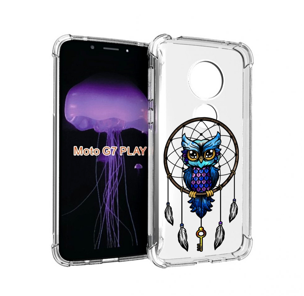

Чехол MyPads умная-фиолетовая-сова для Motorola Moto G7 Play, Прозрачный, Tocco