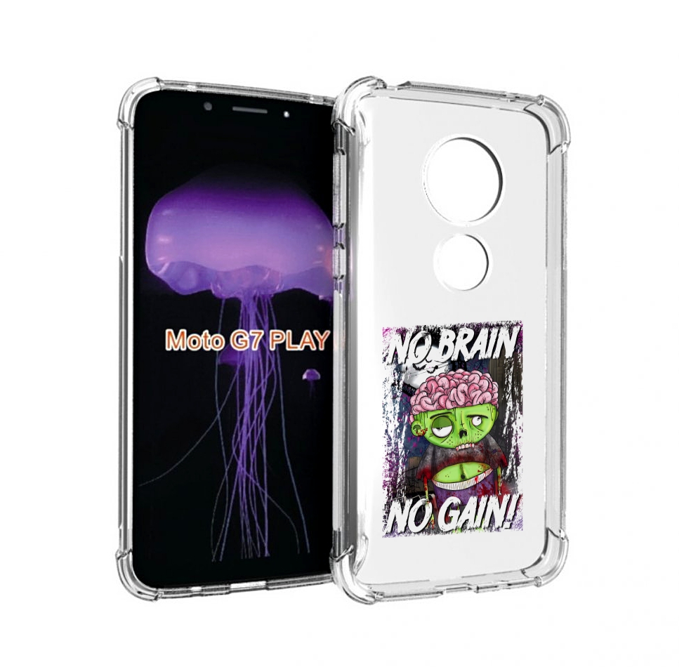 

Чехол MyPads глупый зомби для Motorola Moto G7 Play, Прозрачный, Tocco