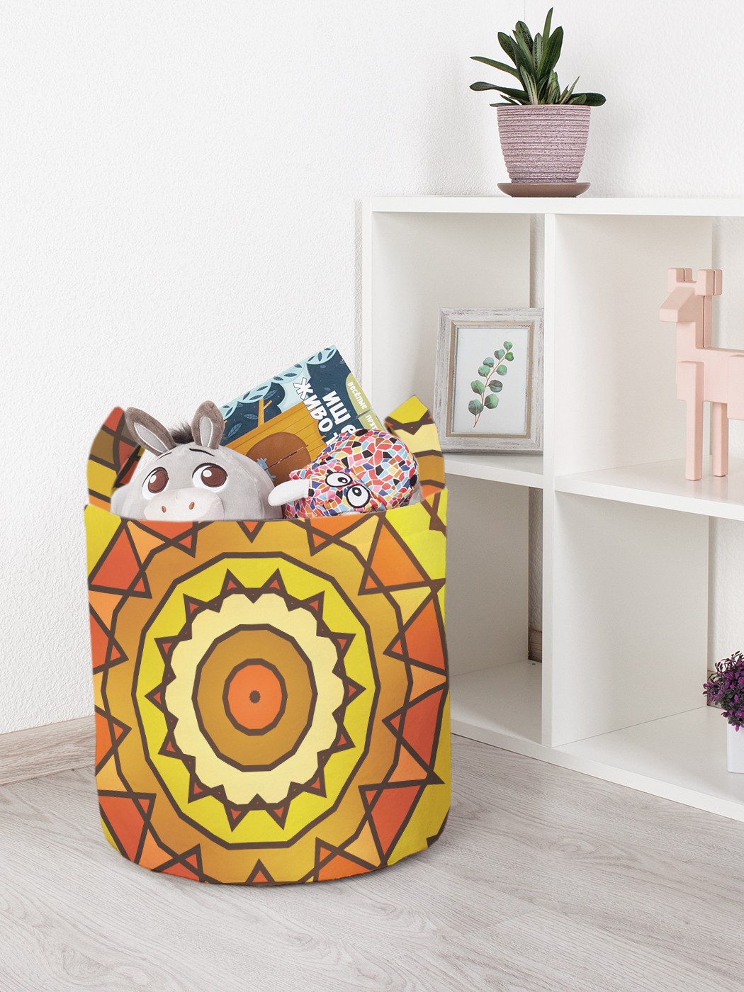 

Корзина для игрушек JoyArty 35x35 см toba_18626_S, Бежевый