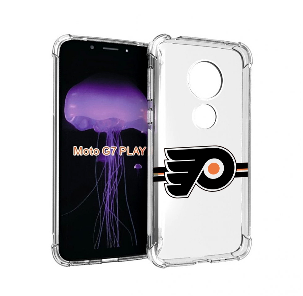 

Чехол MyPads филадельфия флаерс мужской для Motorola Moto G7 Play, Прозрачный, Tocco