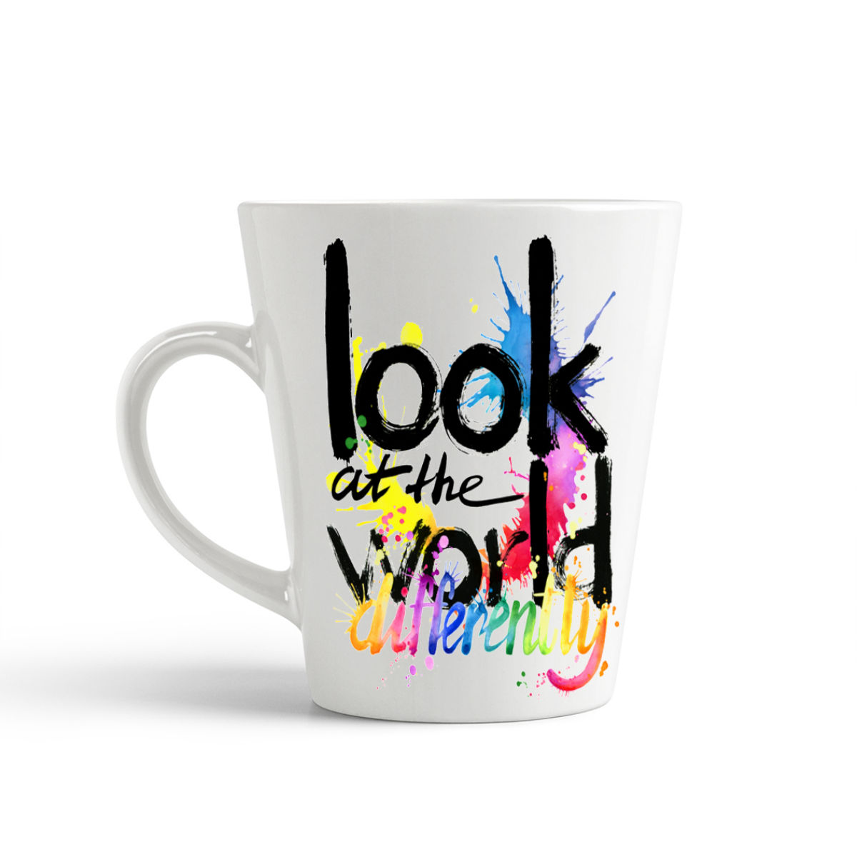 

Конусная кружка CoolPodarok Look at the world differently3