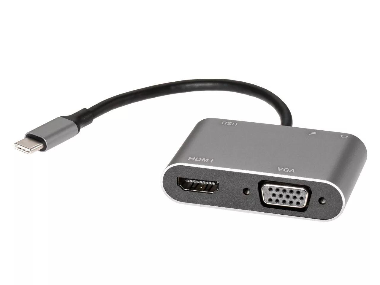 

Адаптер USB Type-Cm-->VGA, HDMI 4k*30Hz, USB3.0, PD, Audio, iOpen(Aopen/Qust)<ACU4511>, ACU4511