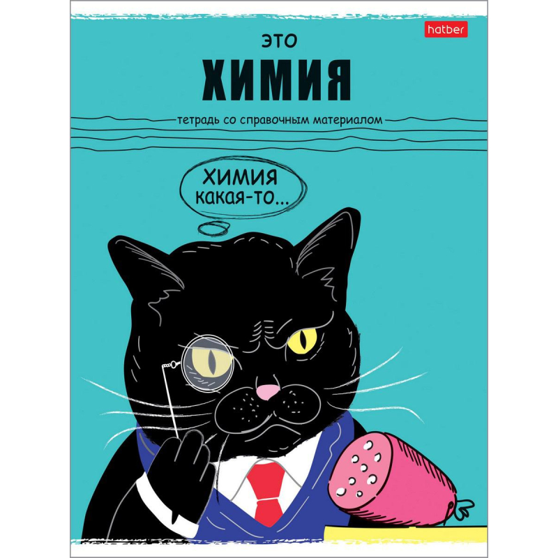 

Тетрадь предметная А5,48л,Черный кот ХИМИЯ 073106, (4шт.)