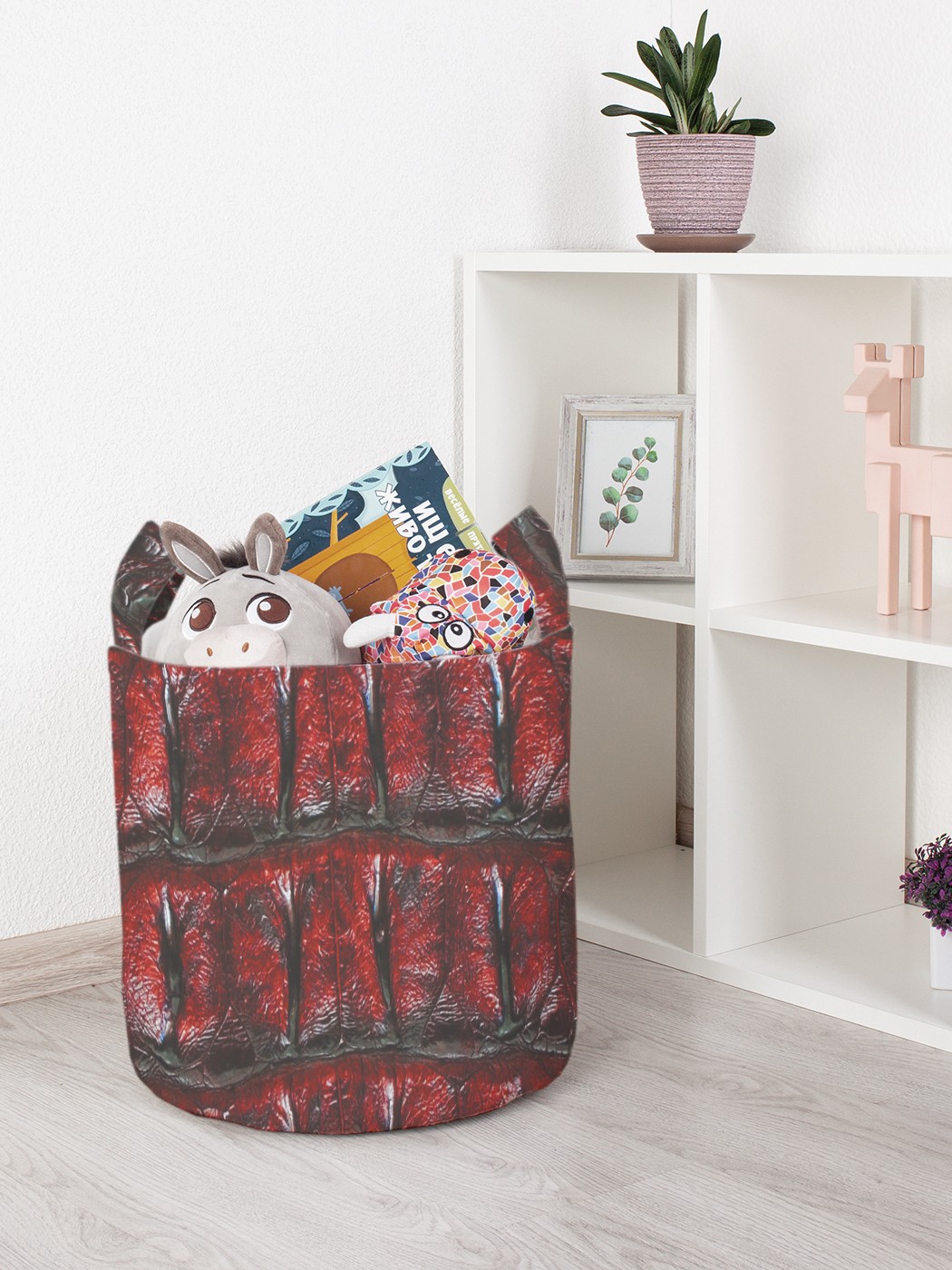 

Корзина для игрушек JoyArty 35x35 см toba_14057_S, Красный