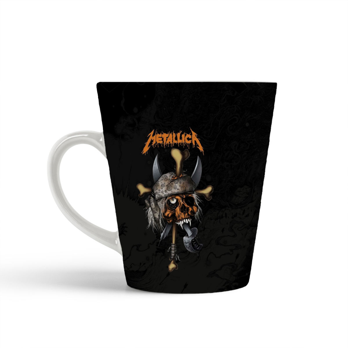 

Конусная кружка CoolPodarok Металика. Metalica. Череп2