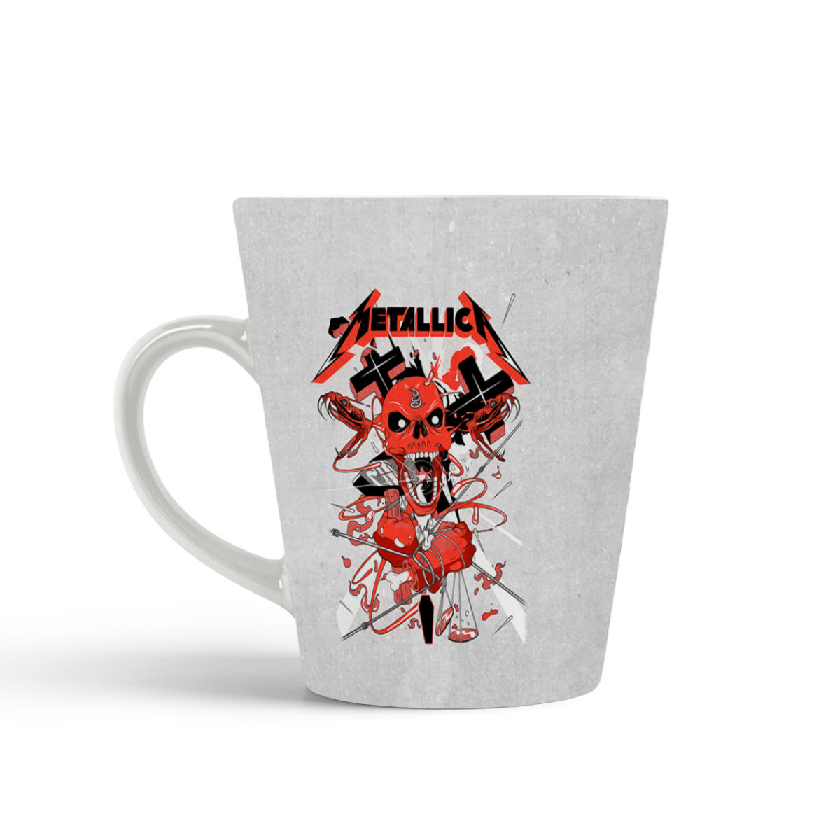 

Конусная кружка CoolPodarok Металика. Metalica. Череп5