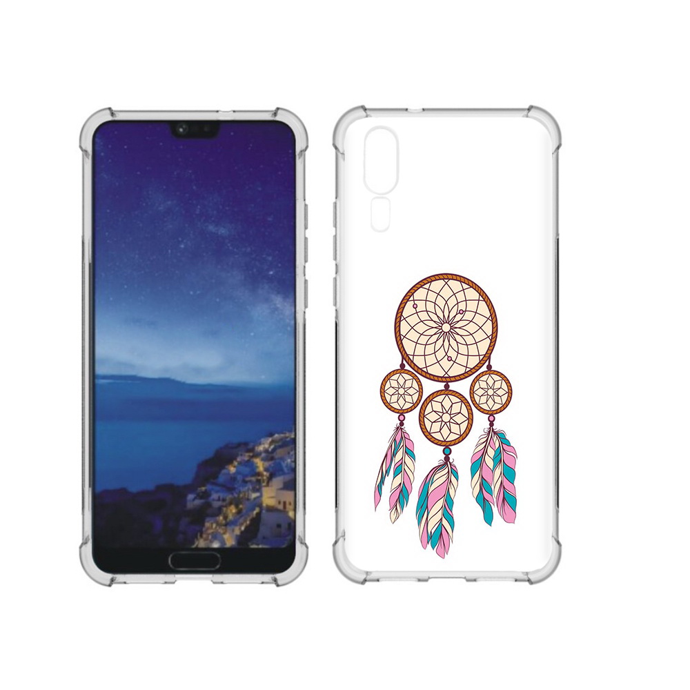 

Чехол MyPads Tocco для Huawei P20 ловец снов бежевый (PT108006.52.442), Прозрачный, Tocco