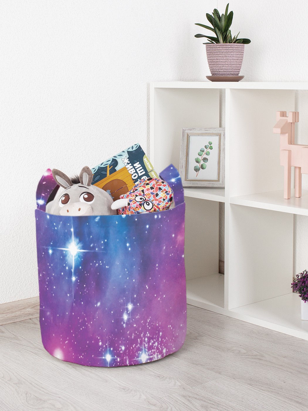 

Корзина для игрушек JoyArty 35x35 см toba_10048_S, Фиолетовый