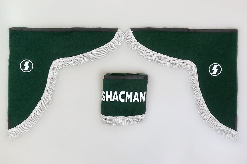 

Ламбрекен SHACMAN Зеленый с серым., Зеленый;серый