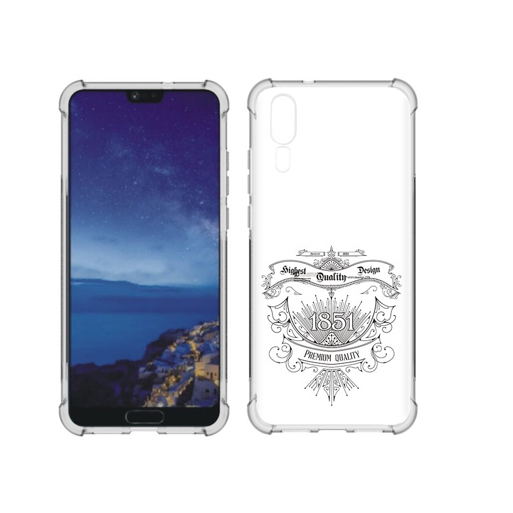 

Чехол MyPads Tocco для Huawei P20 логотип 1851 год (PT108006.52.444), Прозрачный, Tocco