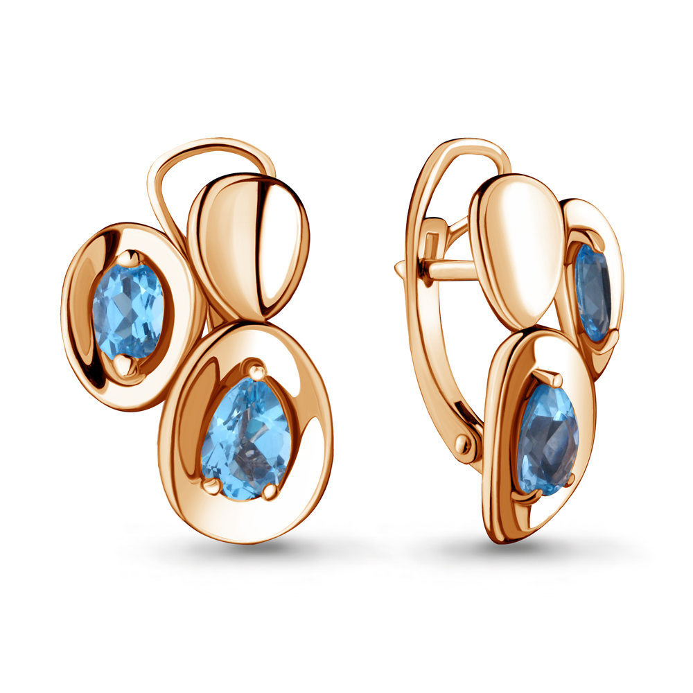 

Серьги из серебра с топазом Aquamarine 4722105_925_з, 4722105_925_з