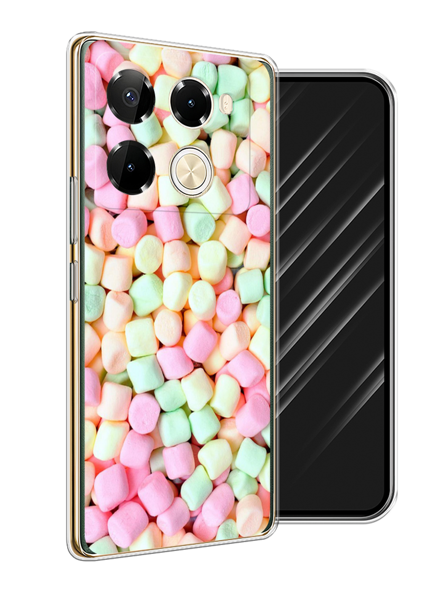 

Чехол Awog на Infinix Note 40 Pro 5G/Note 40 Pro Plus "Marshmallows", Зеленый;желтый;розовый, 3105950-1