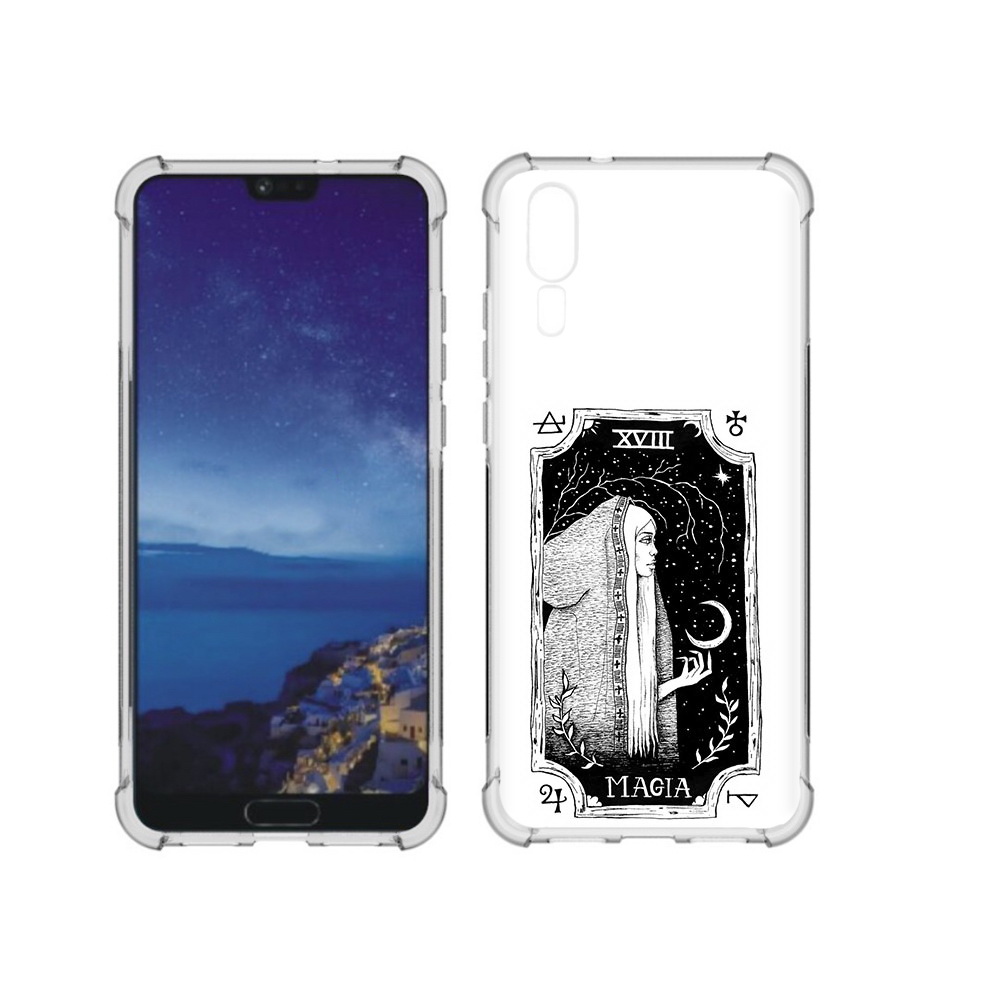 

Чехол MyPads Tocco для Huawei P20 лунная магия (PT108006.52.447), Прозрачный, Tocco
