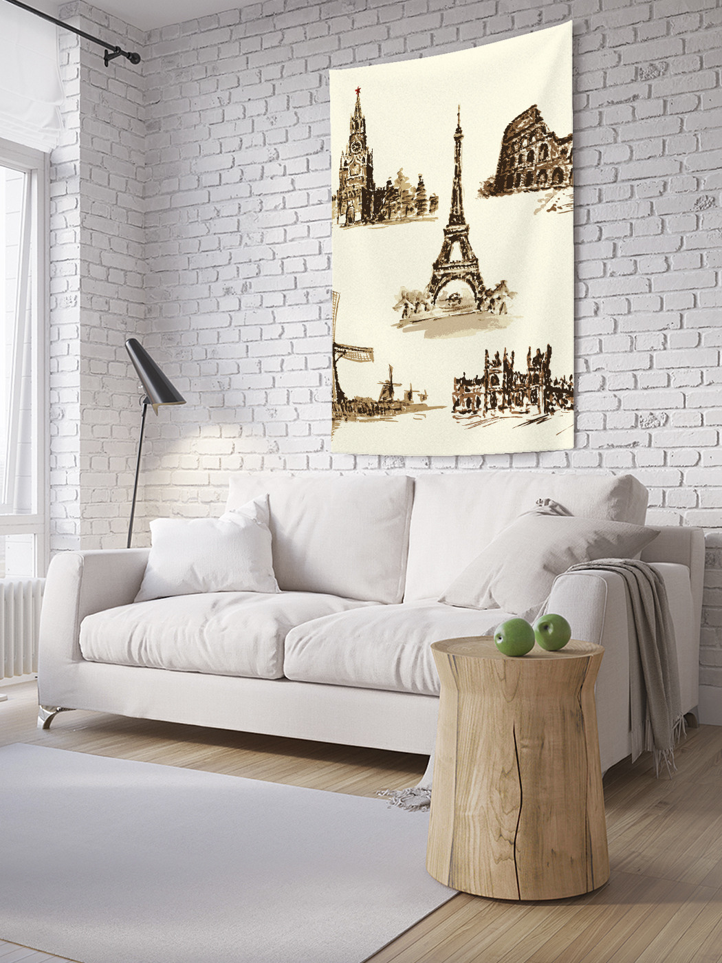

Вертикальное фотопанно на стену JoyArty Достопримечательности стран мира 100x150 см, Достопримечательности стран мира