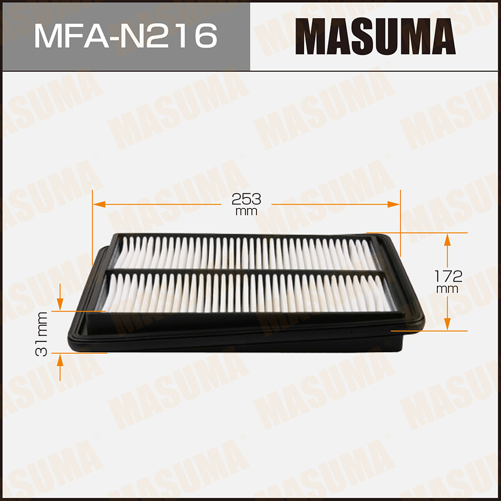 

MASUMA 'MFAN216 Фильтр возд. NISSAN X-TRAIL T32/QASHQAI II 2013 => 1шт